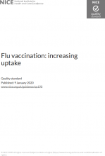 Flu vaccination: increasing uptake: Quality standard [QS190]